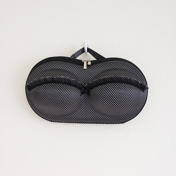 Victoria's Secret Other - Victoria's Secret Bra Storage Case Travel Bag Lingerie Stockings White Black